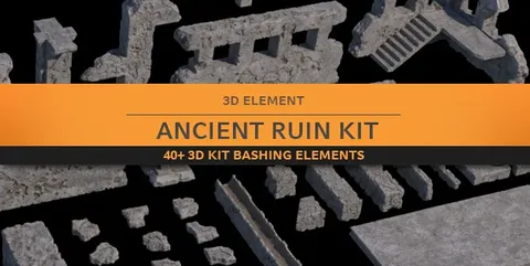 Ancient Ruin Kit - Blender 3d models