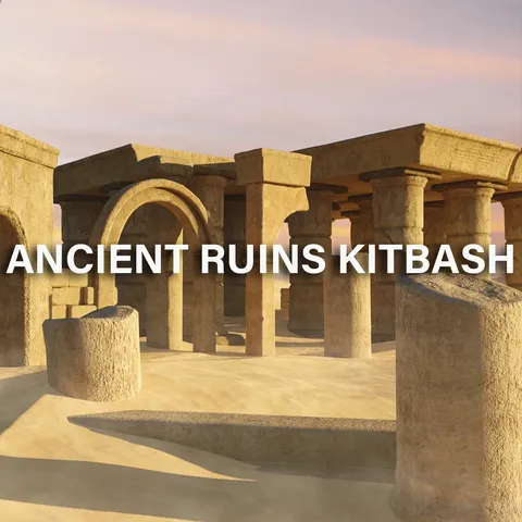 Ancient Ruins Kitbash - Blender 3d models