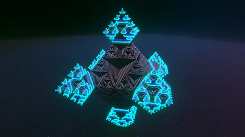 Animated 3D Fractal - Blender geometry nodes