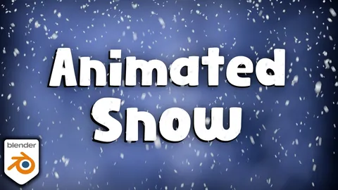 Animated Falling Snow - Blender scenes