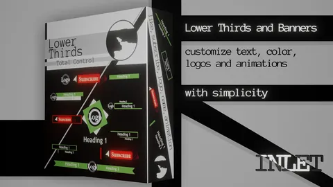 Title Overlays & Lower Thirds - Blender scenes