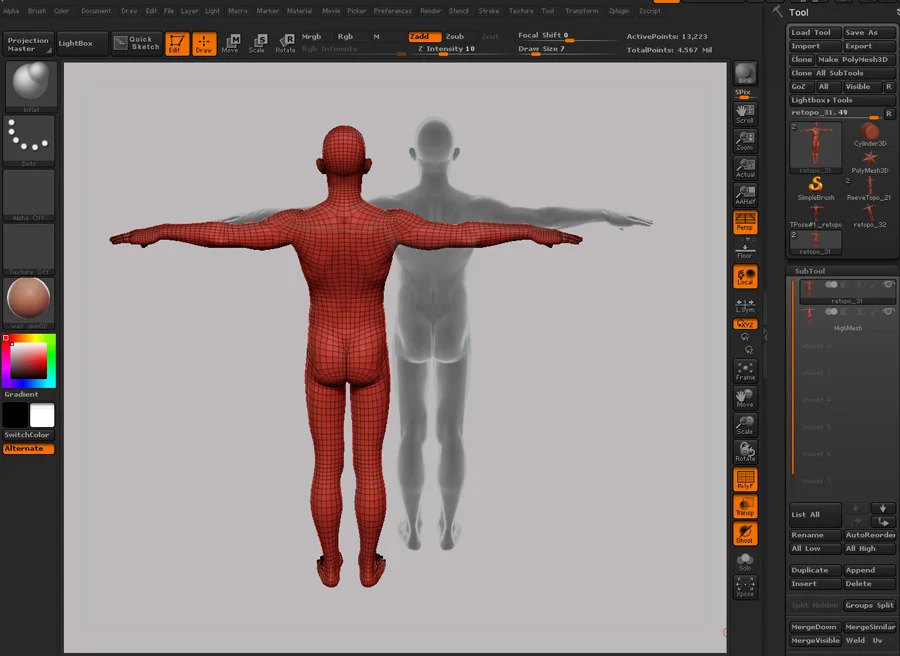 Male Animation Mesh screenshot 2