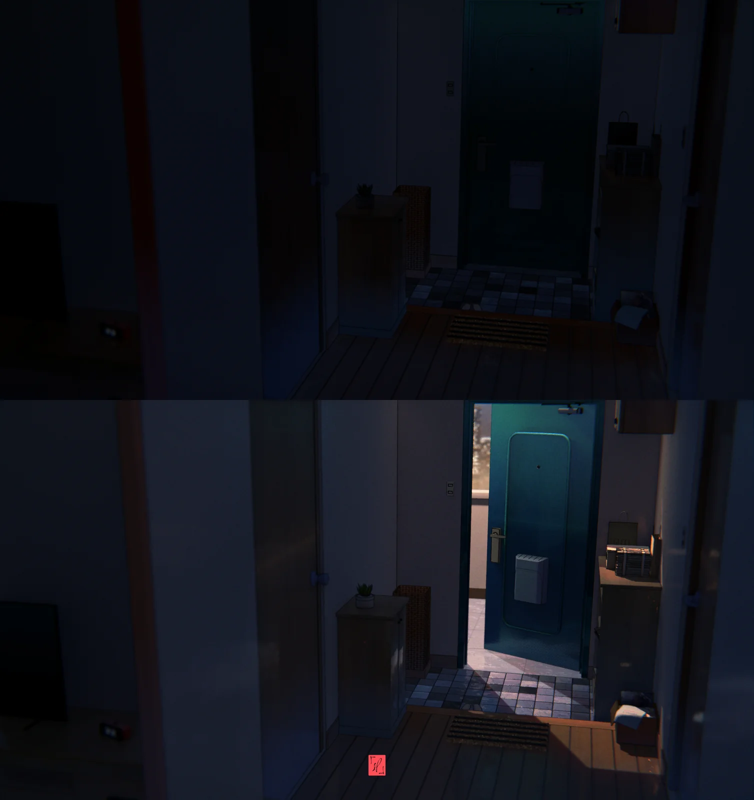 Anime Apartment Entrance screenshot 2