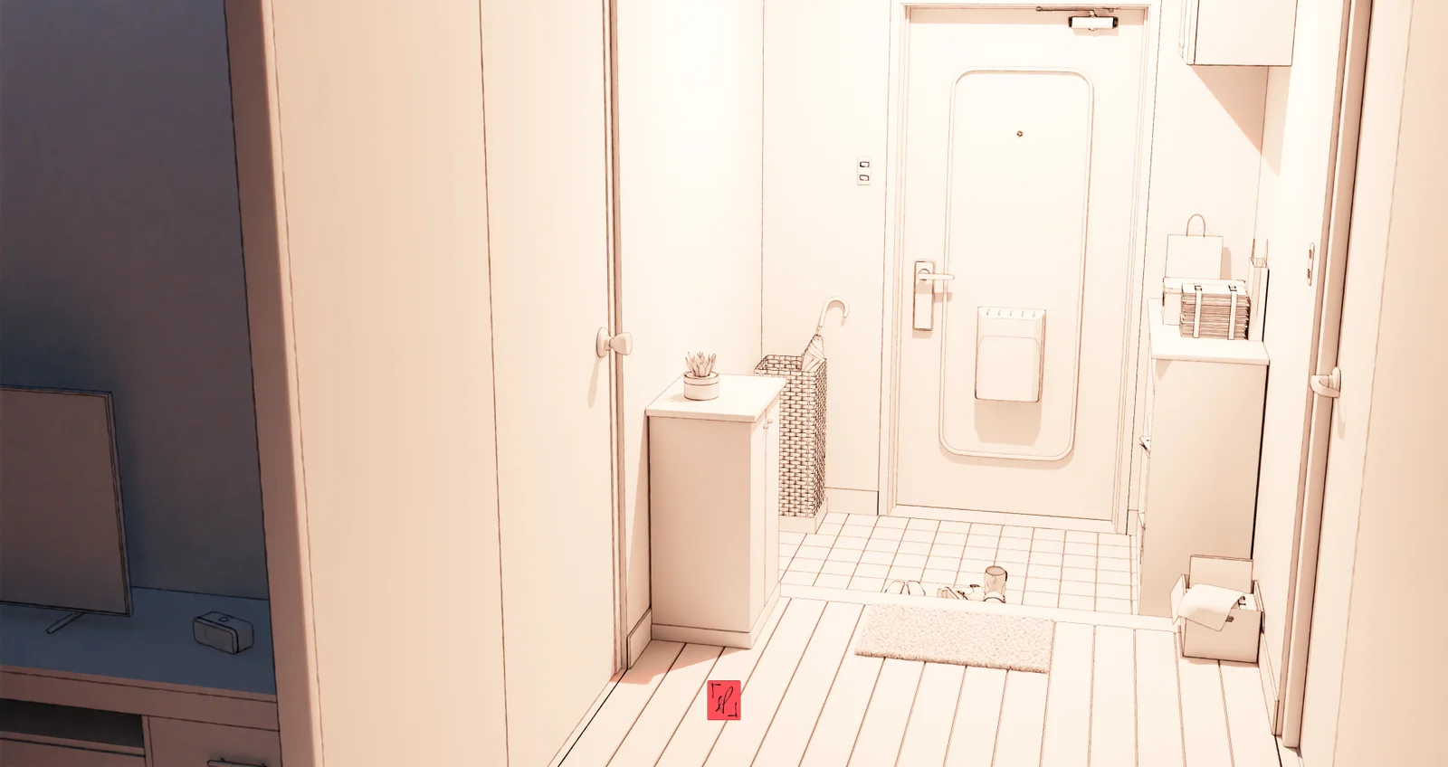 Anime Apartment Entrance screenshot 3