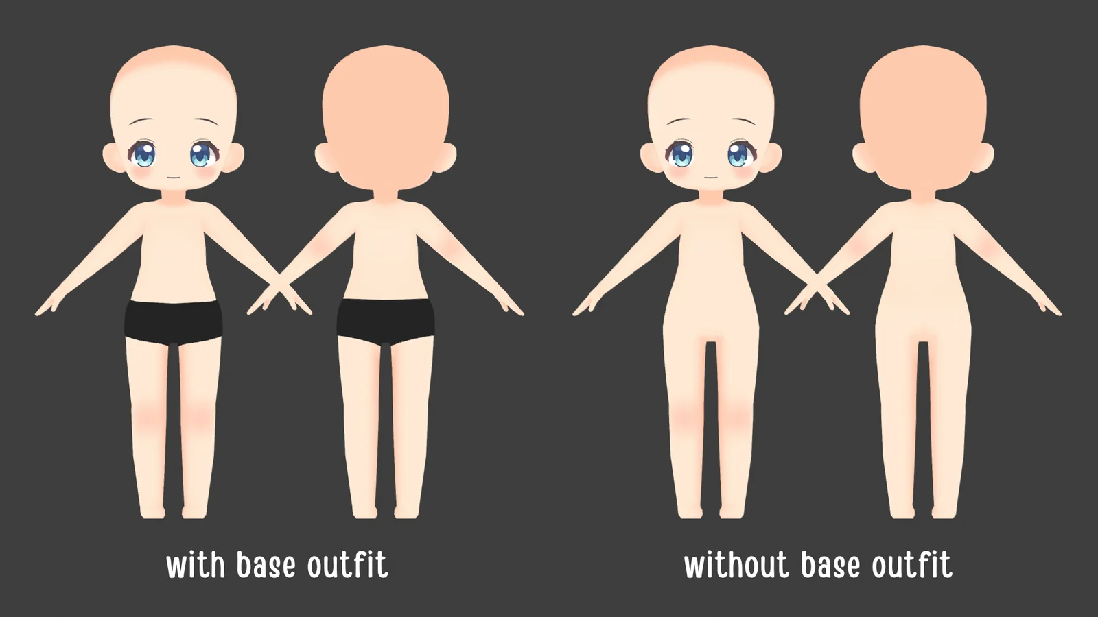 Anime Chibi Base Mesh screenshot 2
