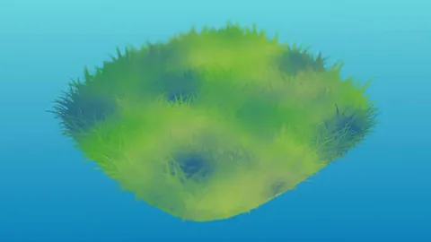 Anime Grass - Blender geometry nodes