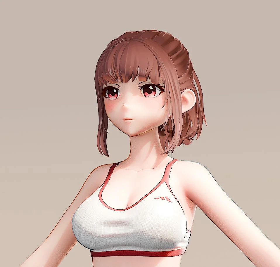 Anime Run Modeling Process screenshot 8