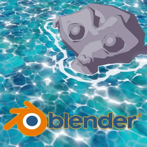 Anime Style Water Shader - Blender shaders