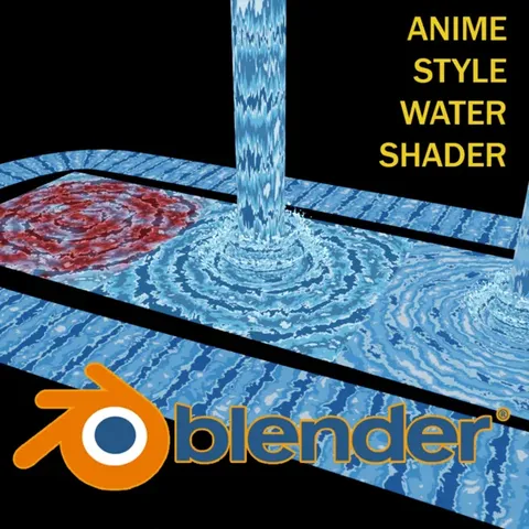Anime Style Water Shader - Blender shaders