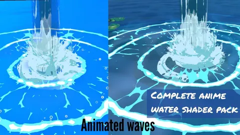 Anime Style Water Shader - Blender shaders