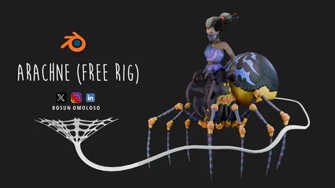 Arachne: The First Spider - Blender 3d models