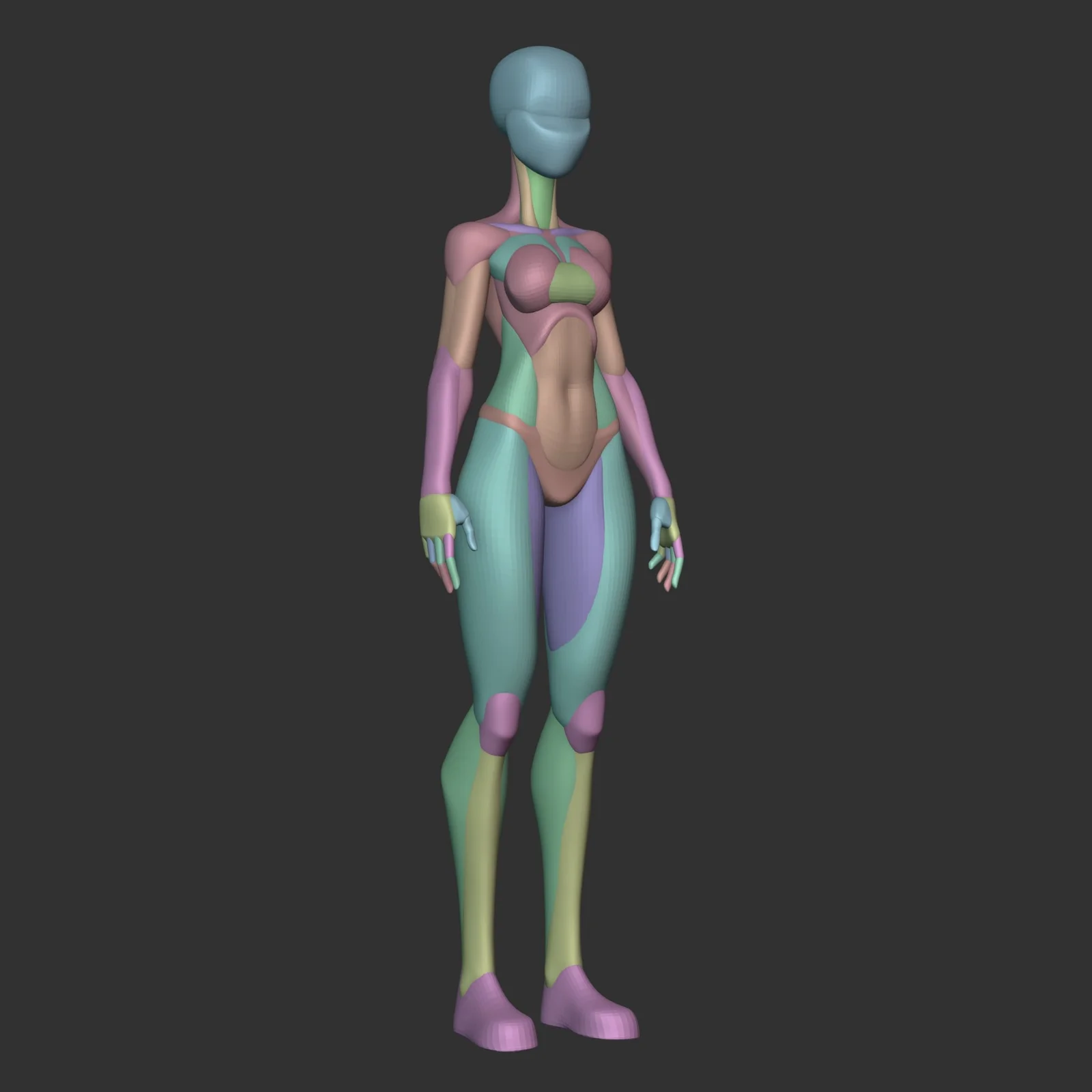 Arcane Female Character Blockout screenshot 4