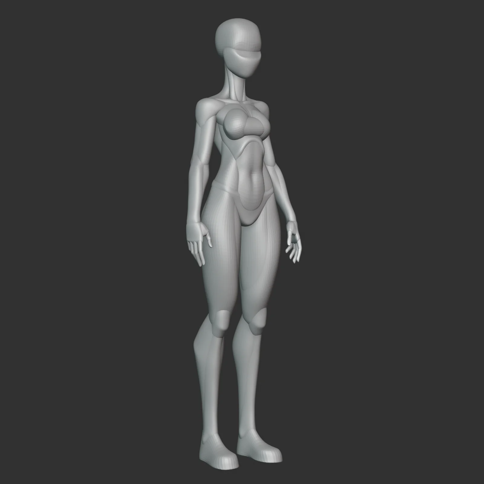 Arcane Female Character Blockout screenshot 7