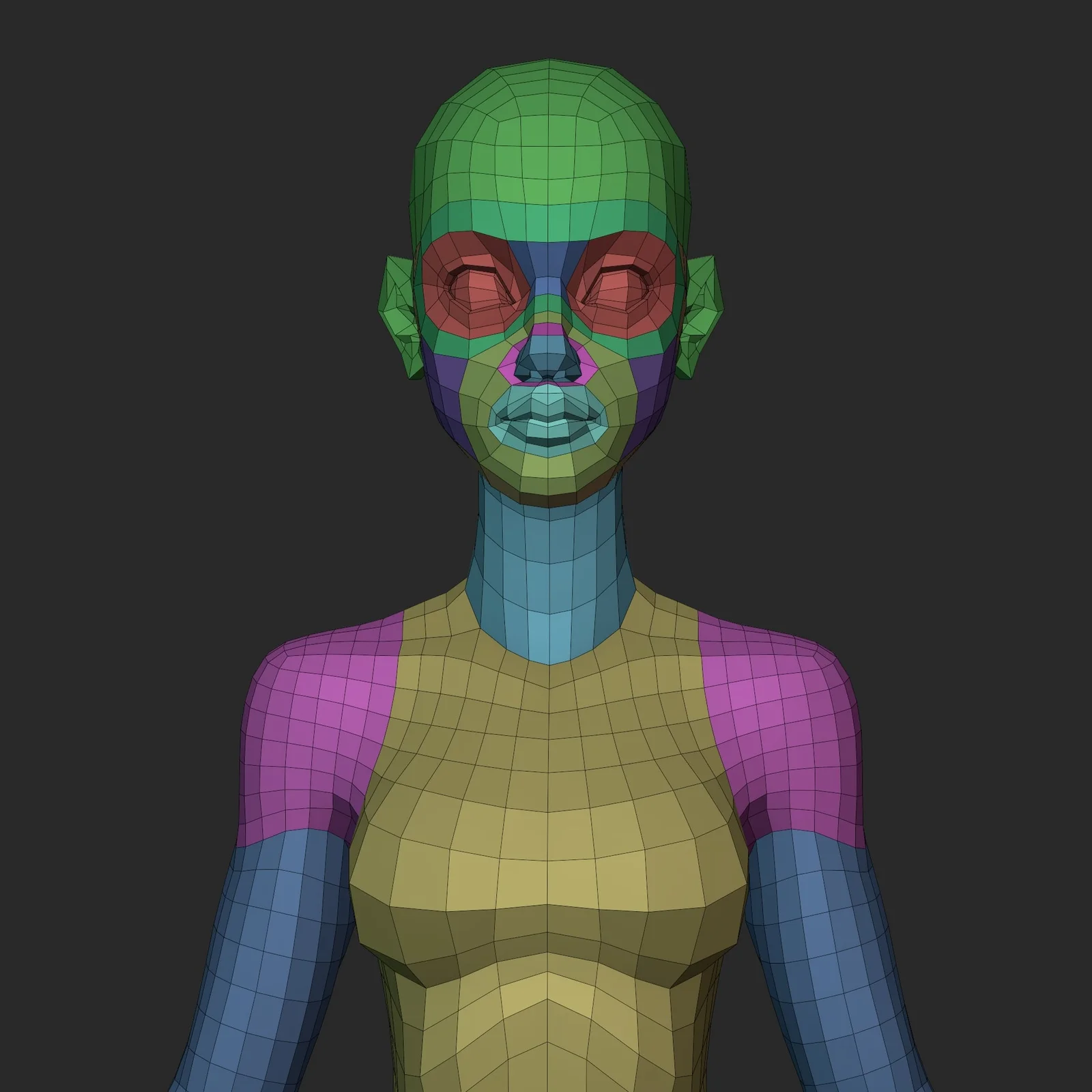 Arcane Female Lowpoly Basemesh screenshot 6