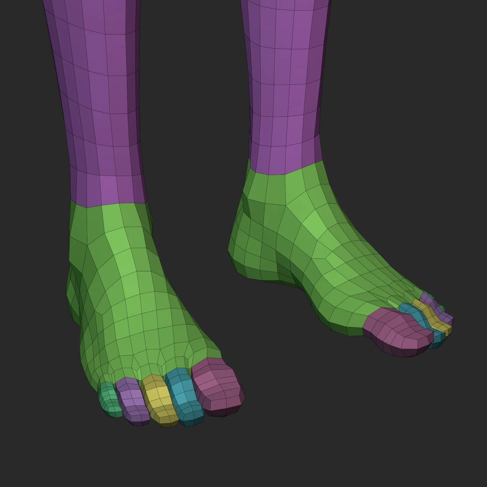 Arcane Female Lowpoly Basemesh screenshot 8