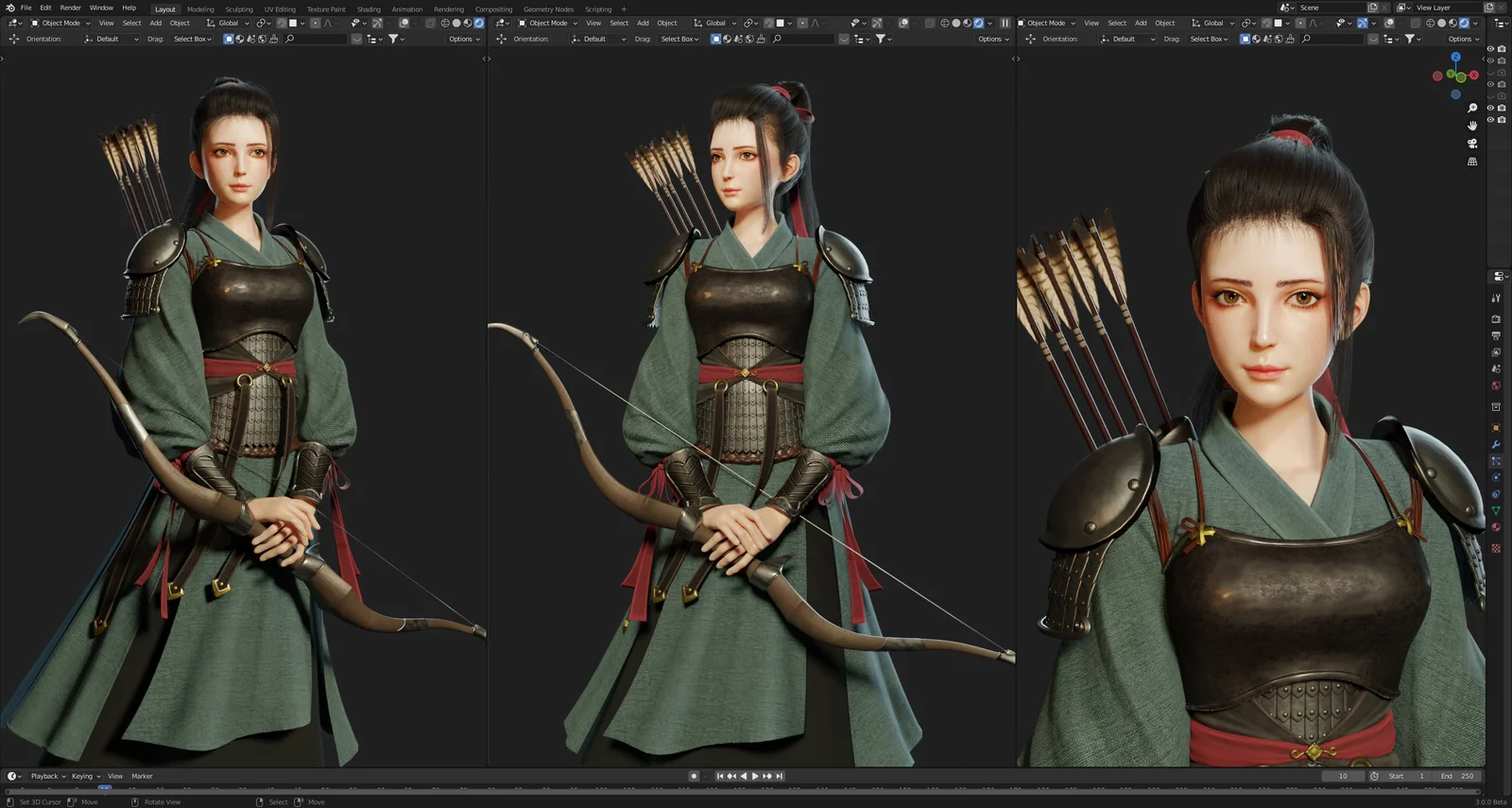 Archer Character Modeling screenshot 2