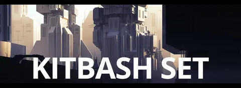 Architectural Structures Kitbash - Blender 3d models