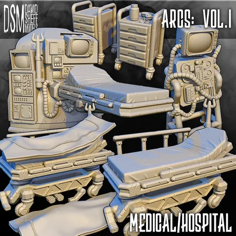 Arcs: Vol.1 Medical/Hospital - Blender 3d models