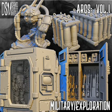 Arcs: Vol.1 Military Exploration - Blender 3d models