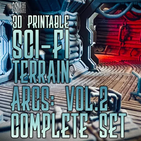 ARCS Vol 2 Sci-Fi Modular Terrain - Blender 3d models