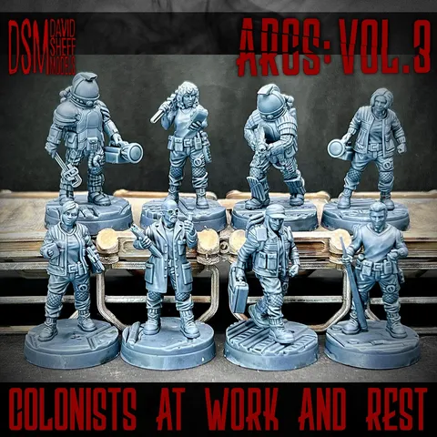 ARCS Vol. 3 Sci-Fi Miniatures - Blender 3d models