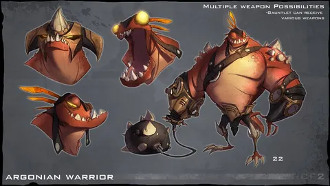 Argonian Rig - Blender 3d models