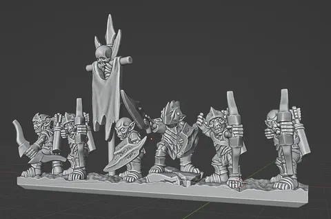 Under-Mountain Goblins - Blender 3d models