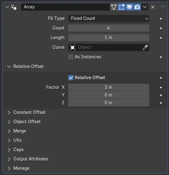 Array Modifier screenshot 2