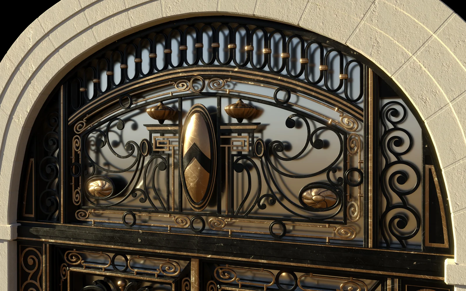Art Nouveau Gates Set 1 screenshot 4