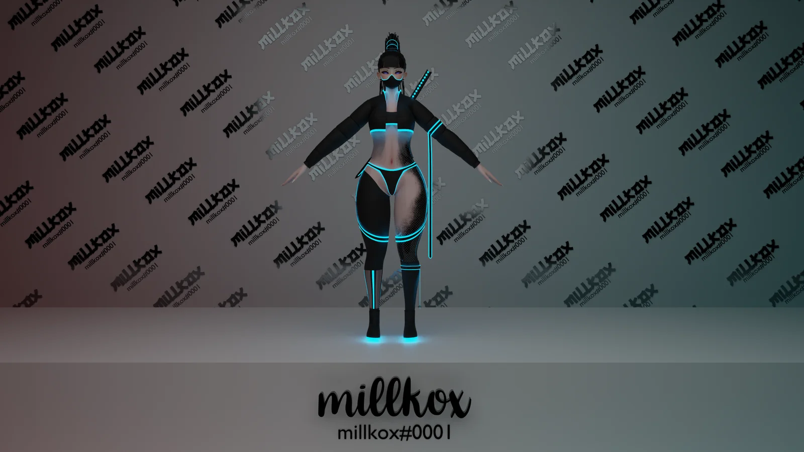 Ascha's Cyberpunk Outfit screenshot 3