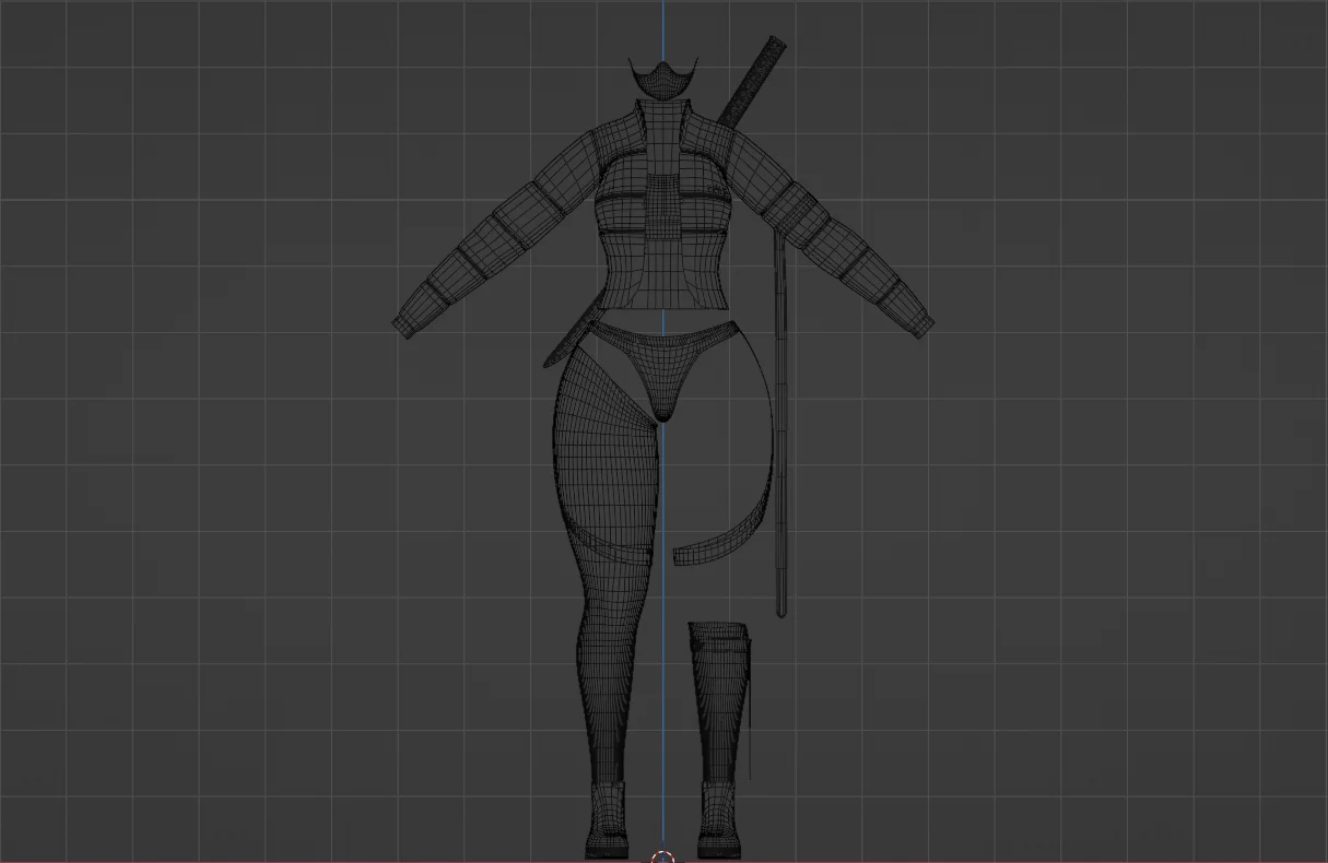 Ascha's Cyberpunk Outfit screenshot 4