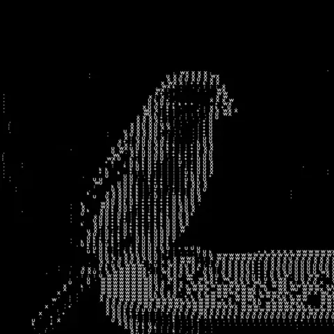 ASCII Art Project - Blender geometry nodes