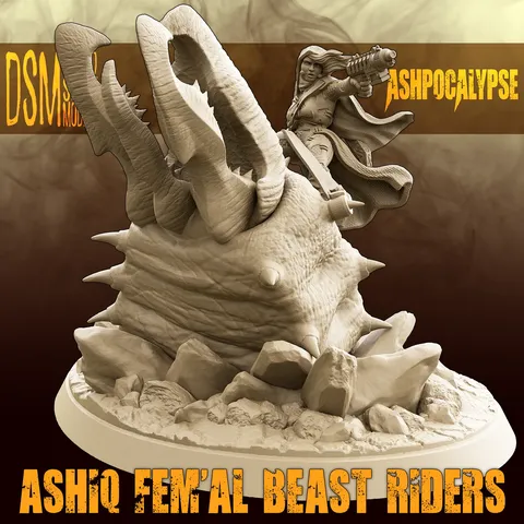 Ashiq Fem'al Beast Riders - Blender 3d models