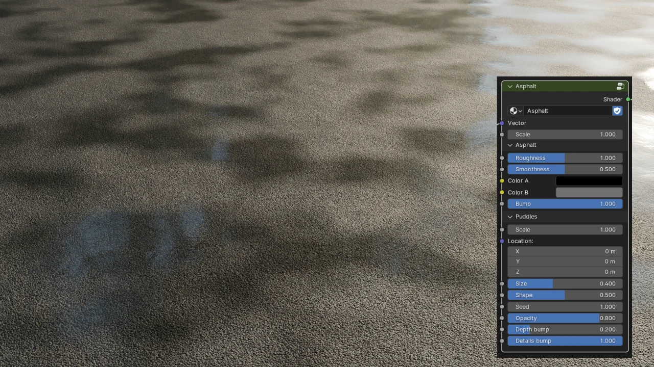 Asphalt Procedural Material screenshot 2