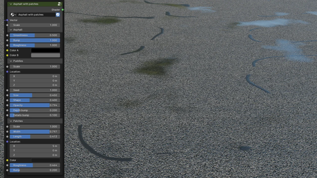 Asphalt Procedural Material screenshot 4