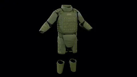 Assault Heavy Armor Vest - Blender 3d models