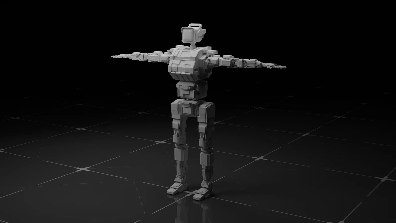 Sci-Fi Basemesh Robot screenshot 2