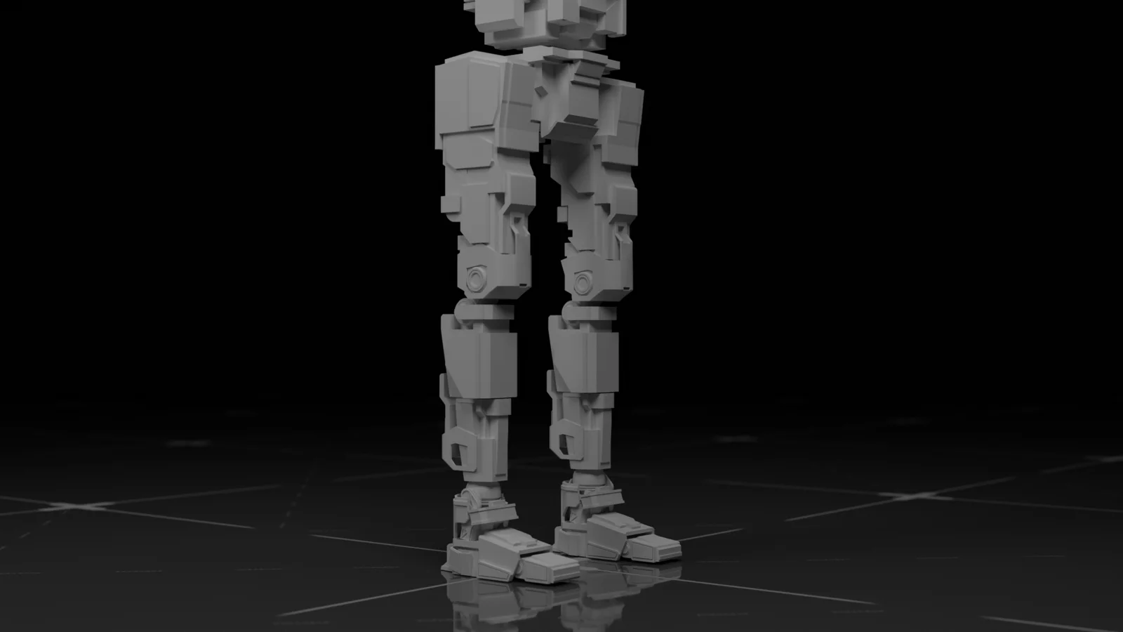 Sci-Fi Basemesh Robot screenshot 6