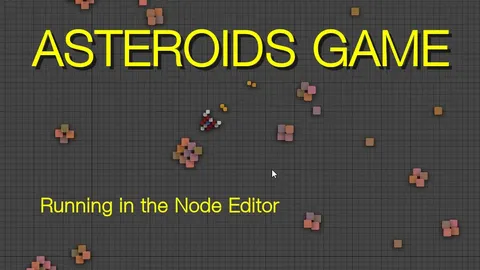 Asteroids Node Game - Blender addons