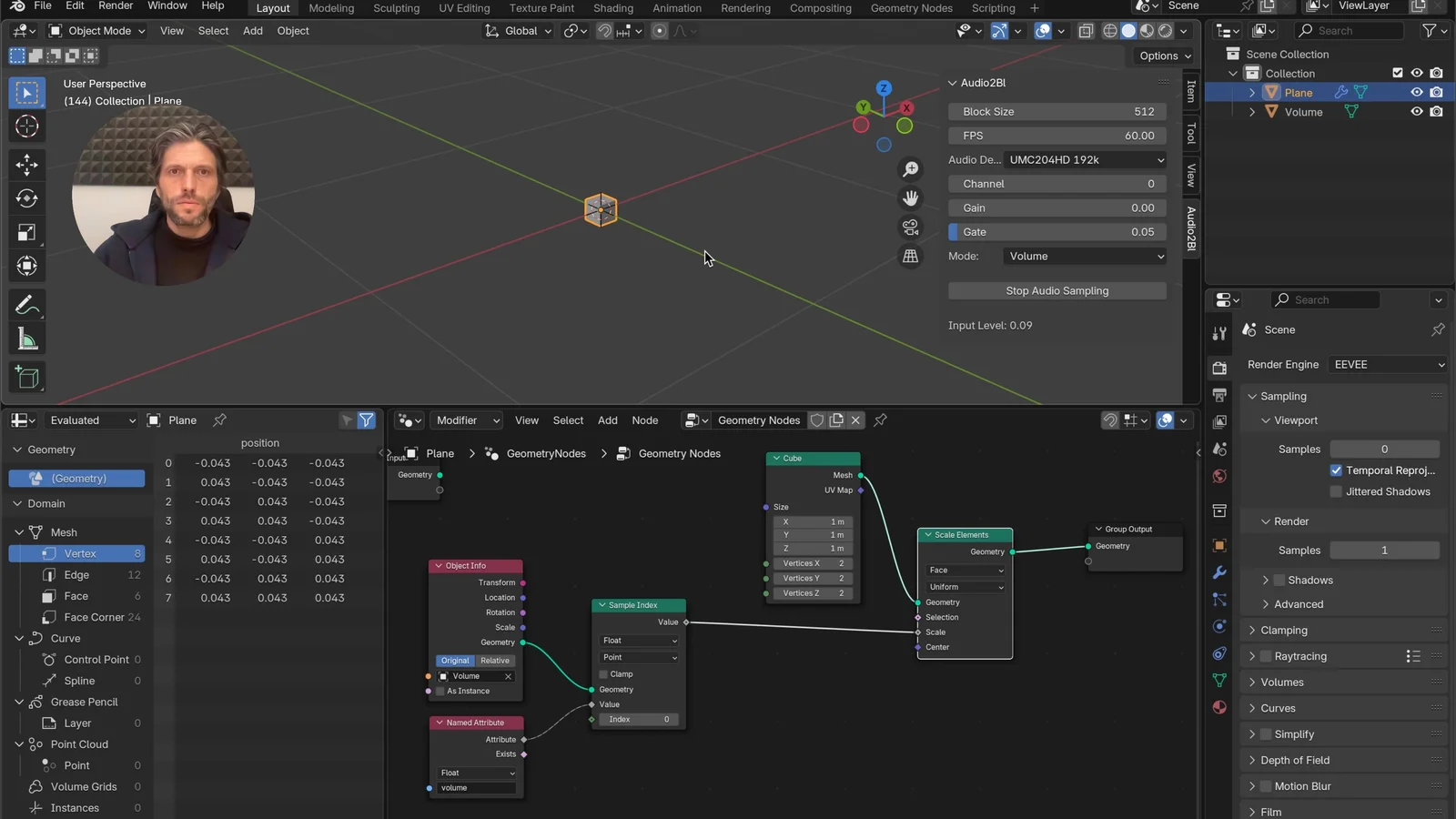 Audio2Blender screenshot 3