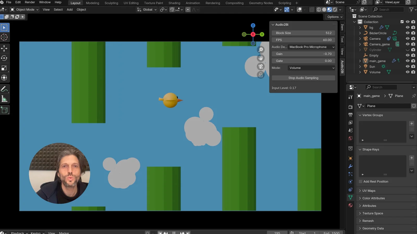 Audio2Blender screenshot 5