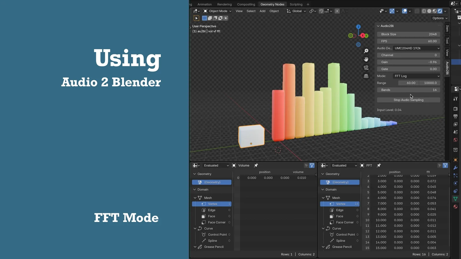 Audio2Blender screenshot 8