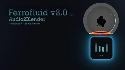 Audio 2 Blender Ferrofluid - Blender geometry nodes