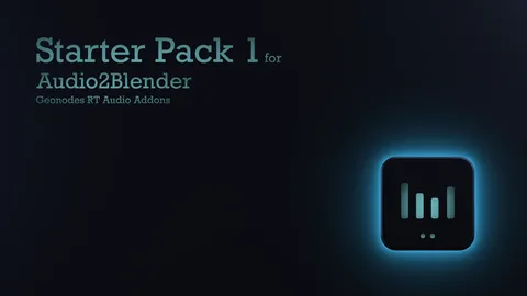 Audio2Blender Starter Pack 1 - Blender geometry nodes
