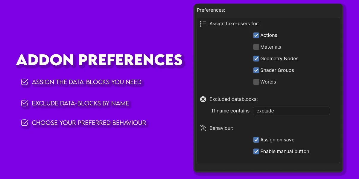 Automatic Fake User screenshot 4