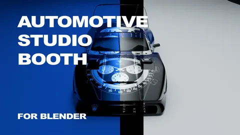 Automotive Studio Booth - Blender scenes