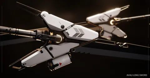 Avali Long Sword - Blender 3d models