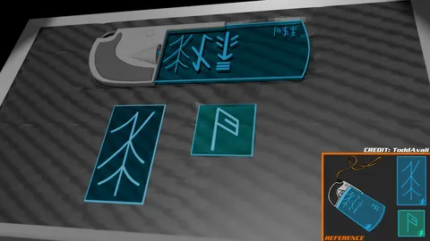 Avali Lume Digital Card - Blender 3d models