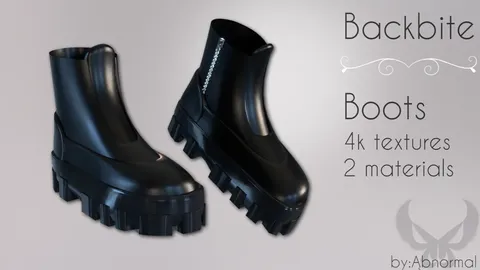 Backbite Boots - Blender 3d models