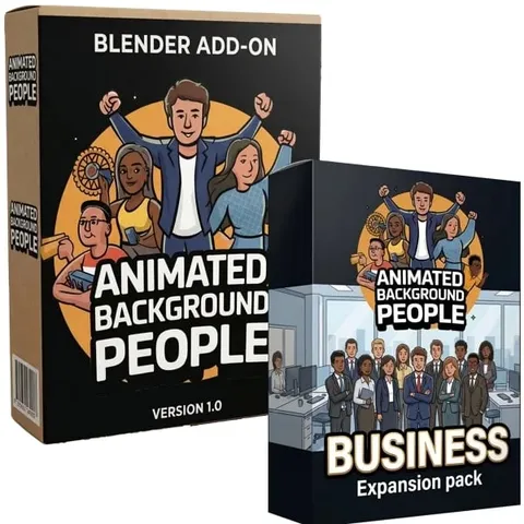 Background People Business Bundle - Blender addons